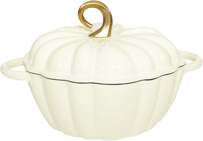 Pumpkin Cast Iron Dutch Oven by COOKWINCastIron