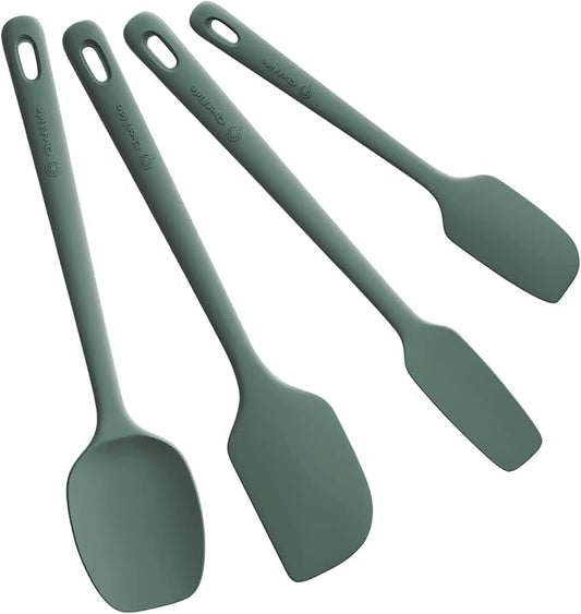 ChefAide 4 Pieces Silicone Spatula Set, Food Grade Rubber Spatula, Upgrade by ChefAide
