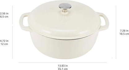 Amazon Basics Enameled Cast Iron Dutch Oven Pot - Image 4