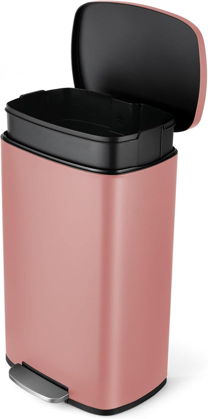 13.2 Gal Kitchen Trash Can, 50L Recycling or Garbage Bin, Brushed Stainless by ComfyCorner