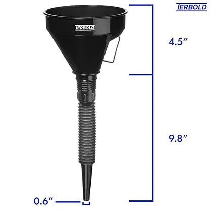 Automotive Flex Funnel with Hose | Wide Mouth Flexible Oil Funnel - Image 3
