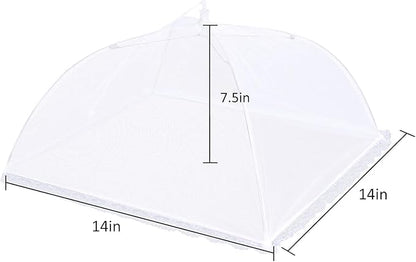 4 Pack Mesh Food Covers 14 inch, Large and Tall Food Covers, Pop-Up Mesh Food - Image 2