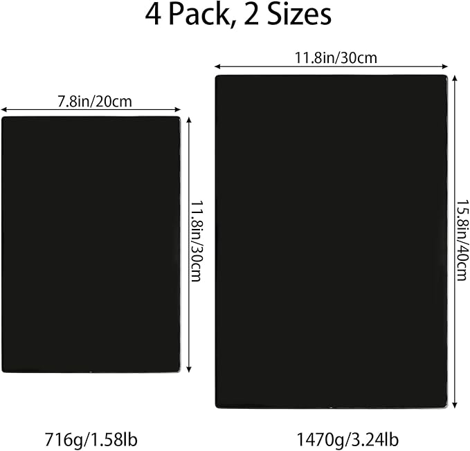 Hacaroa 4 Pack Tempered Glass Cutting Board - Image 2