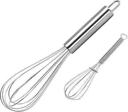 10 inch Stainless Steel Whisk, 5 inches by FGKEIUX