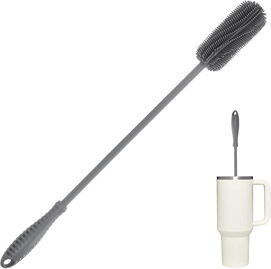 15.7" Silicone Bottle Brush, ddLUCK Water Bottle Cleaner Brush by ddLUCK
