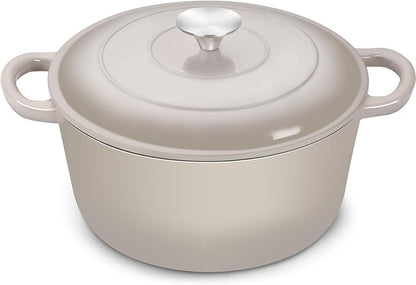 TeamFar Dutch Oven, 6QT Enameled Cast Iron Dutch Oven Cooking Pot by TeamFar