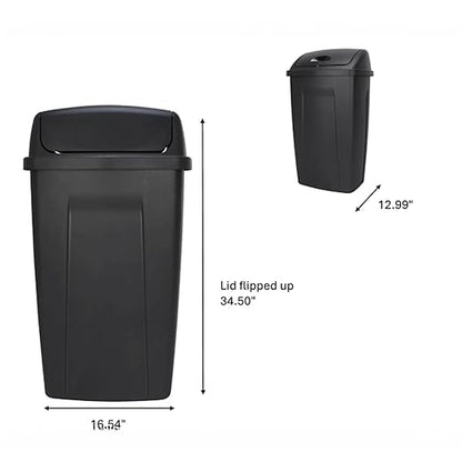 13 Gallon Swing Top Trash Can - Image 3