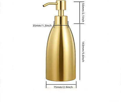 304 Stainless Steel Soap Dispenser 16oz Rust-Proof Liquid Soap Pump Bottle - Image 7