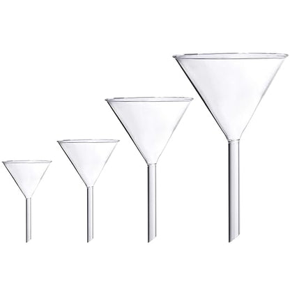 Glass Funnel Set, 50mm & 40mm Diameter by Young4us