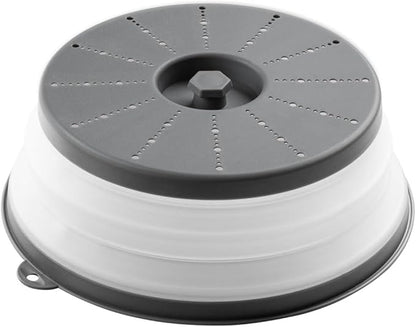 HIC Kitchen Collapsible Microwave Food Cover, BPA Free, Contains Splatter and by HIC