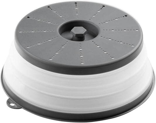 HIC Kitchen Collapsible Microwave Food Cover, BPA Free, Contains Splatter and by HIC