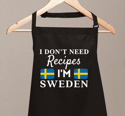 I Don't Need Recipes Novelty Chef Kitchen BBQ Apron Barber Chef Bib BBQ Kitchen - Image 2