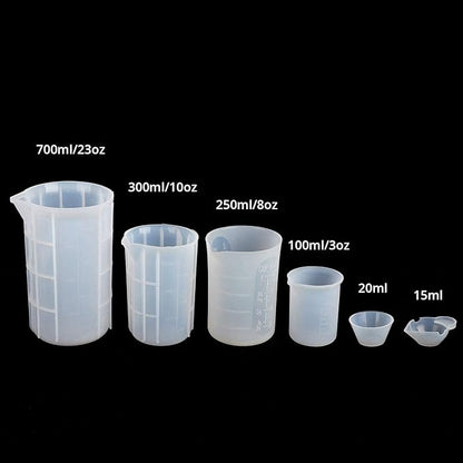 Gartful 9PCS Silicone Mixing Cups Set, Resin Casting Tool Kit, DIY Craft Set - Image 2