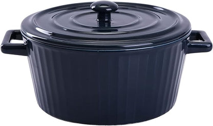 WHJY Blue Colorful Ceramic Casserole Dish by WHJY