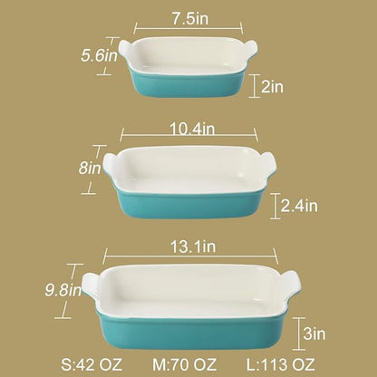 Sweejar Baking Pans Set, Ceramic 9x13 Baking Dish - Image 3