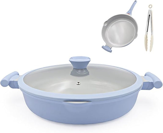 AIKENBBKK Ceramic Frying Pan Skillet Nonstick by AIKENBBKK