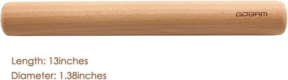 GOBAM Wood Rolling Pin, Medium - Image 9