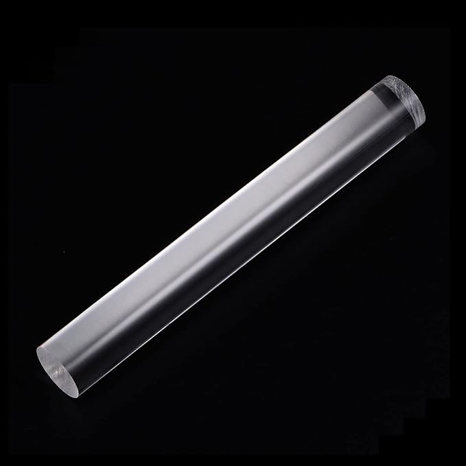 HARFINGTON Acrylic Clay Roller 8 Inch x 1 Inch Solid Non-Stick Plastic Round - Image 3