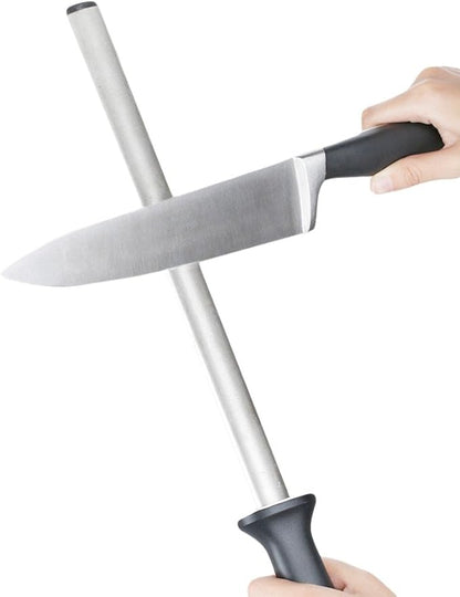 Kota Japan 12 in. Diamond Carbon Steel Professional Knife Sharpener Rod | - Image 2