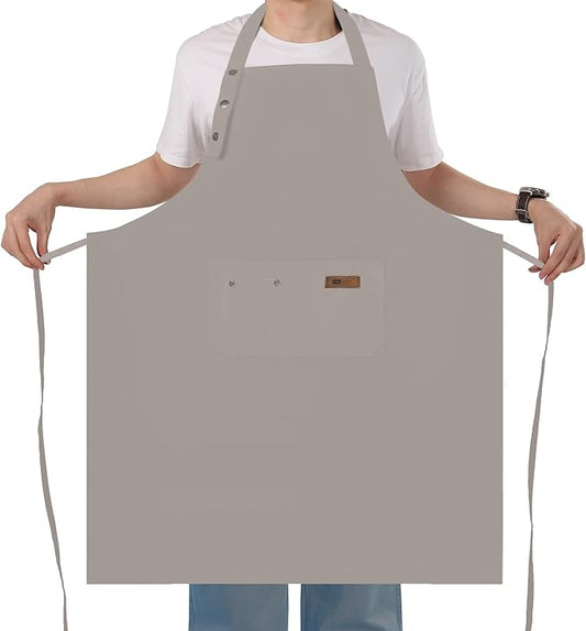 Yuubin Extra Large Aprons for Men Adjustable Button Apron by Unknown