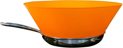 Frywall 8 - Orange - Splatter Guard, as Seen on Shark Tank by Frywall