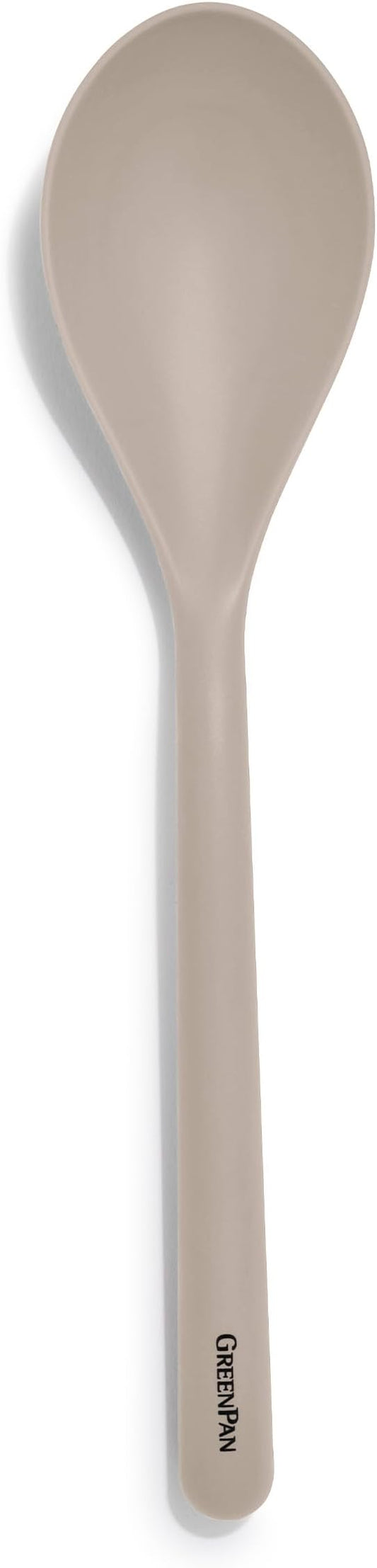 GreenPan Silicone Solid Spoon, Mixing Stirring Serving, Cooking Kitchen Utensil by GreenPan