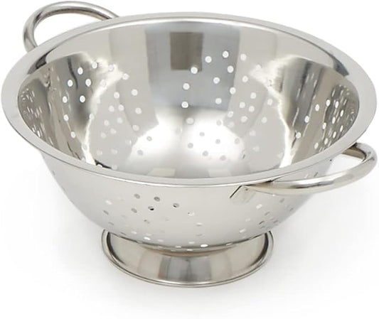 Home Basics Deep Colander Stainless Steel 3 Quart#44; by HomeBasics