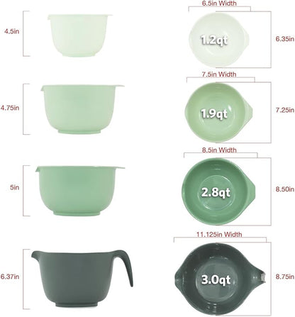 Glad Mixing Bowls with Pour Spout, Dishwasher Safe Kitchen Cooking and Baking - Image 5