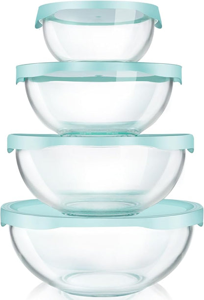 Luvan Borosilicate Clear Glass Mixing Bowls by Luvan