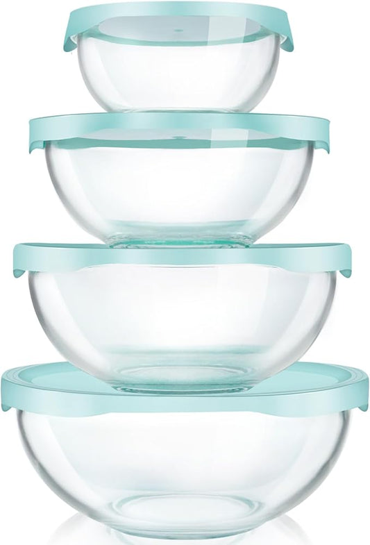 Luvan Borosilicate Clear Glass Mixing Bowls by Luvan