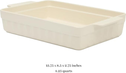 Martha Stewart Broadbrook Ceramic Bakeware, 13x9 Inch Rectangular Baking Dish - Image 3