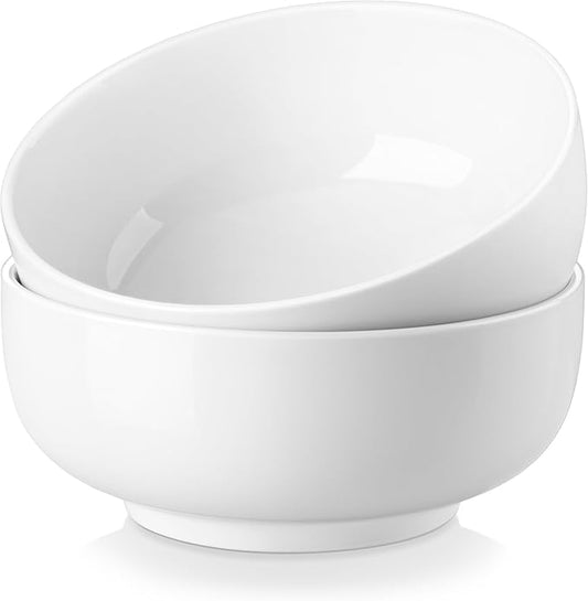 MALACASA Salad Bowls Set, 44 OZ Large Soup Bowls Cereal Bowl by MALACASA