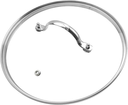 Antrader Tempered Glass Lid, 9.5Inch Cookware Glass Replacement Lid by Antrader