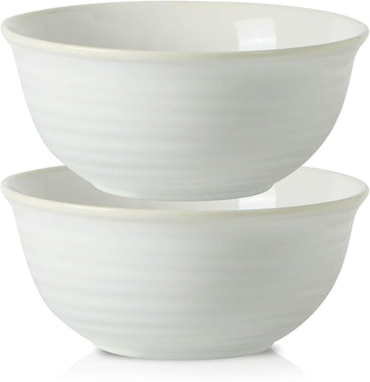 HASENSE Ceramic Serving Bowls, 8.3 Inch Large Soup Bowls by Hasense