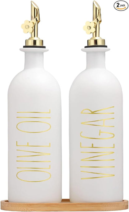 HOMCDALY 16oz Olive Oil Dispenser Bottles by HOME