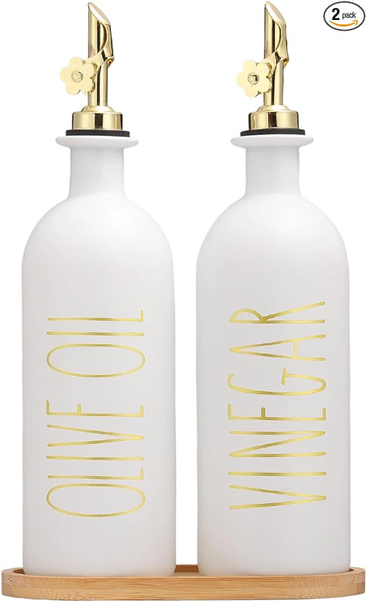 HOMCDALY 16oz Olive Oil Dispenser Bottles by HOME