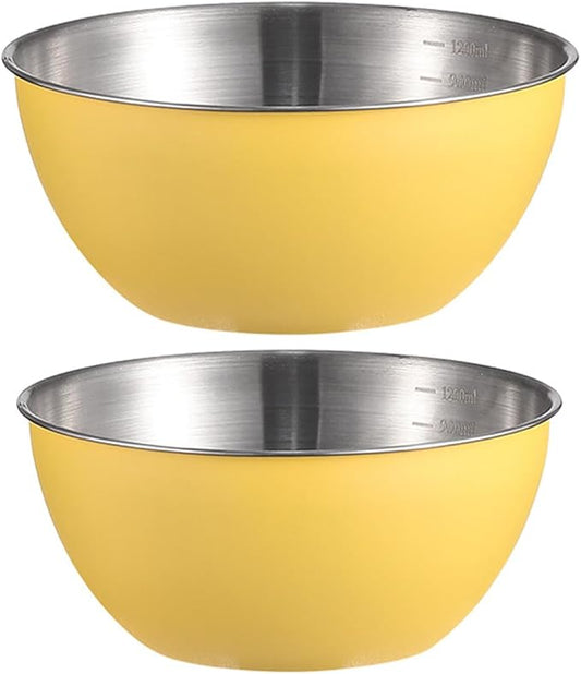 Stainless Steel Salad Bowls Set of 2 Mixing Bowl by AIYoo