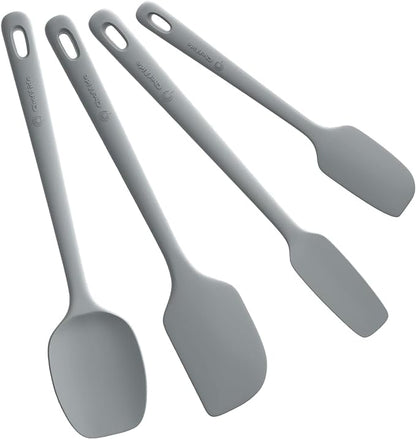 ChefAide 4 Pieces Silicone Spatula Set, Food Grade Rubber Spatula, Upgrade by ChefAide
