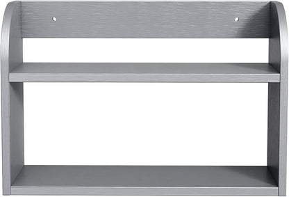 ROMGUAR CRAFT 2 Tier Bamboo Spice Rack, Countertop or Wall Mounting Wood Spice - Image 7