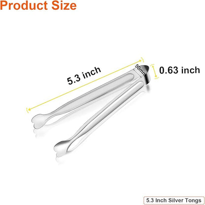 Serving Tongs, Anytrp 12-Packs Stainless Steel Sugar Tong, 5.3inch Small Tongs - Image 6