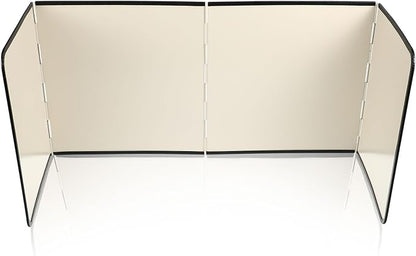 4 Sided Beige Splatter Guard Foldable Stainless Steel Stove Splash Guard Oil - Image 6