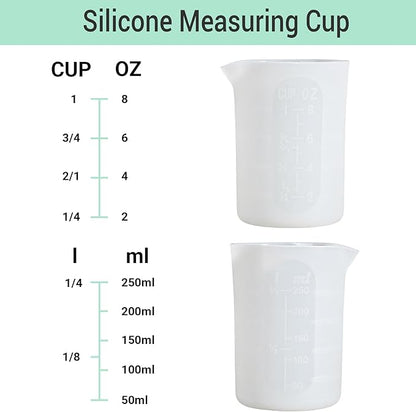 Gartful 250ml Silicone Measuring Cups, Casting Molds, Stain Jewelry Making - Image 2