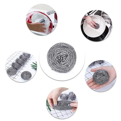 KTOJOY 6 Pack Stainless Steel Wool Scrubber, Scrubbing Scouring Pad, Steel Wool - Image 8