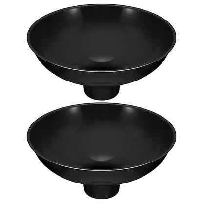 Vesici 2 Pack Extra Large Wide Mouth Funnel Black 2.5" x 10" Multi Purpose by Vesici