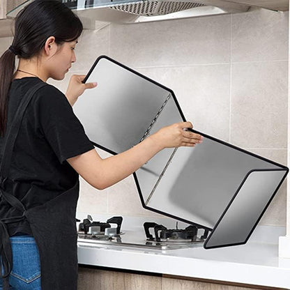 Splatter Guard for Frying Non-Stick 3 Sided Foldable Grease Splatter Screen - Image 3