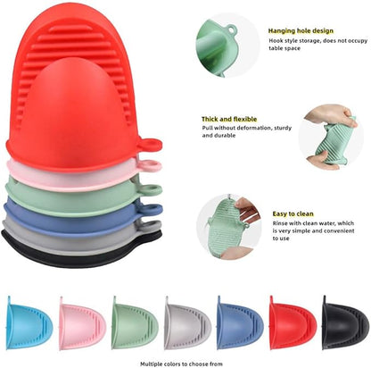 Silicone Oven Mitts Heat Resistant, Silicone Potholders - Image 6
