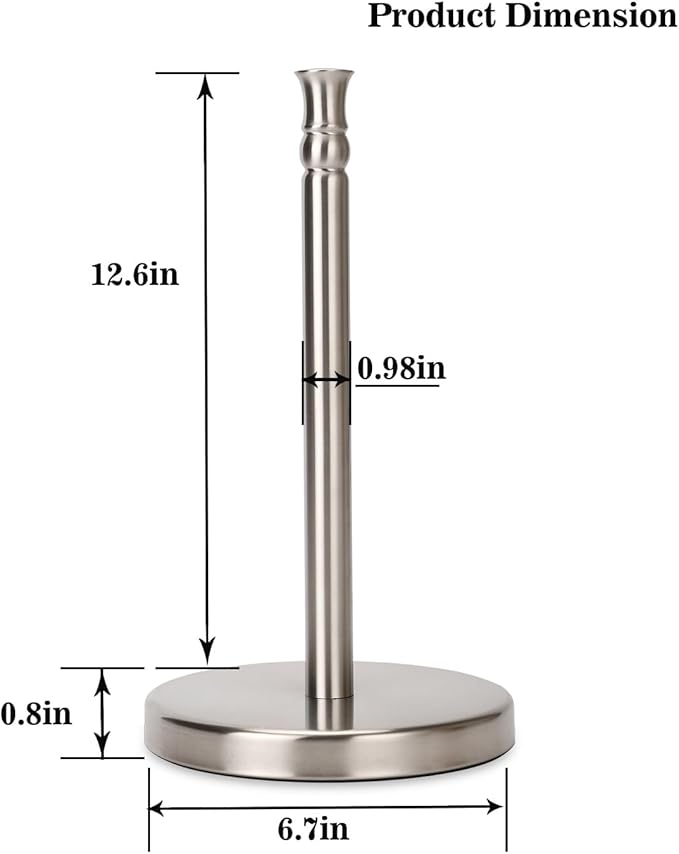 Paper Towel Holder Countertop, Standing Paper Towel Roll Holder - Image 6