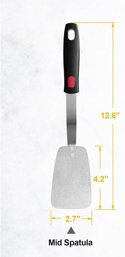 Stainless Steel Flexible Spatula Solid Turner, XiaoZu Thin Metal Spatula - Image 7