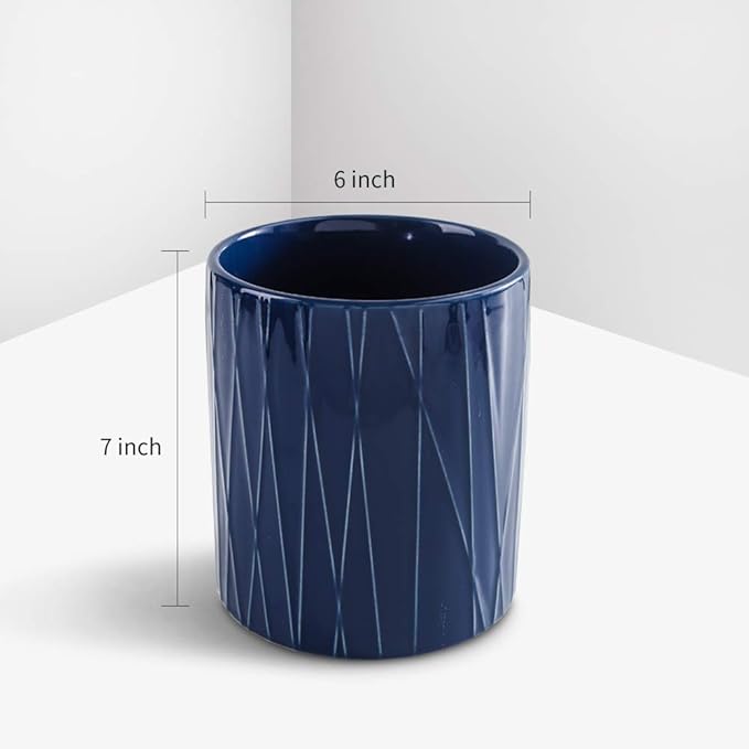 KOOV Kitchen Utensil Holder, Large Ceramic Utensil Crock, Deep and Stable - Image 3