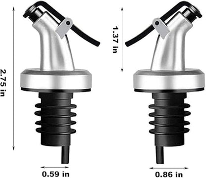 10 Pack Oil Spouts, Olive Oil Vinegar Bottle Stopper Dispenser - Image 5